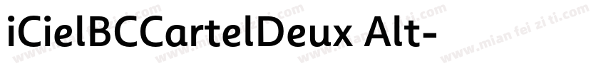 iCielBCCartelDeux Alt字体转换